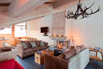 St Martin Ski Chalet: Living area